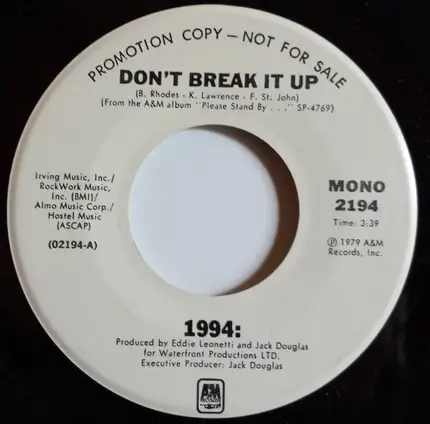 1994: - Don't Break It Up