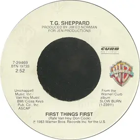 T.G. Sheppard - First Things First