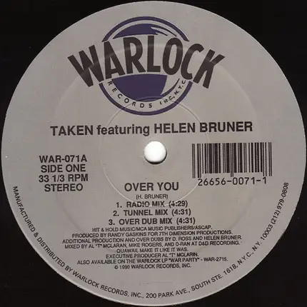 Taken Featuring Helen Bruner - Over You