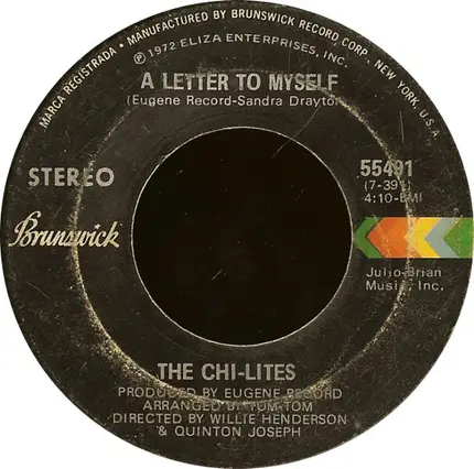 The Chi-Lites - A Letter to Myself