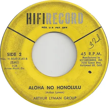 The Arthur Lyman Group - Moanin' / Aloha No Honolulu