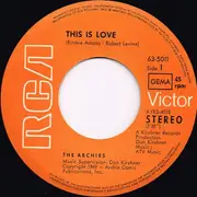 7inch Vinyl Single - The Archies - This Is Love