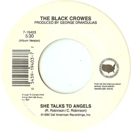 The Black Crowes - She Talks To Angels