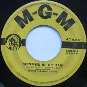 George Shearing - September In The Rain / East Of The Sun (West Of The Moon)
