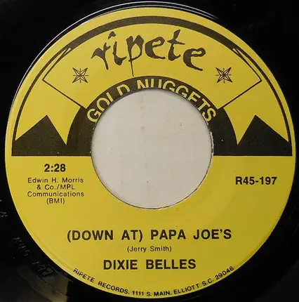 The Dixiebelles / Chuck Jackson - (Down At) Papa Joe's