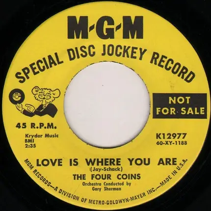 The Four Coins - Beat On Your Drum Little Suzan / Love Is Where You Are