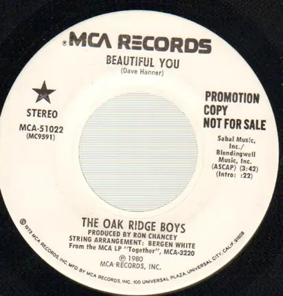 The Oak Ridge Boys - Beautiful You