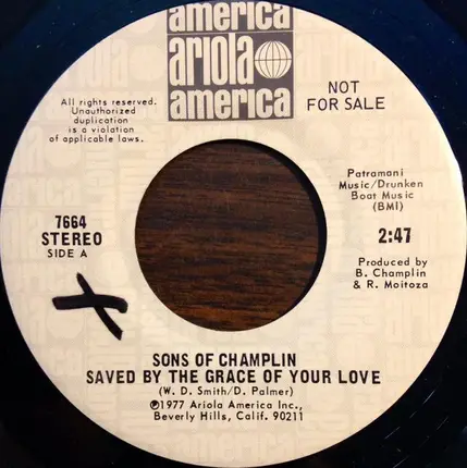 The Sons Of Champlin - Saved By The Grace Of Your Love