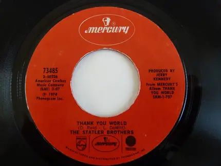 The Statler Brothers - Thank You World