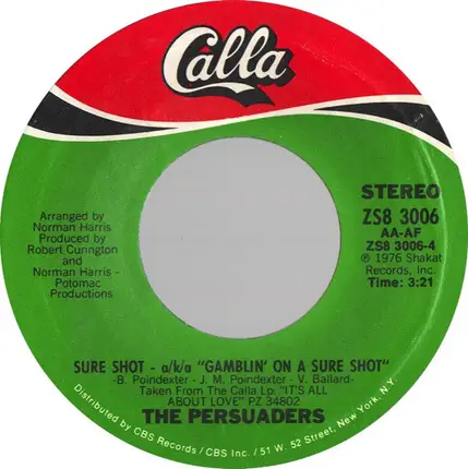 The Persuaders - I Need Love