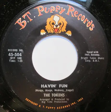 The Tokens - You're My Girl / Havin' Fun