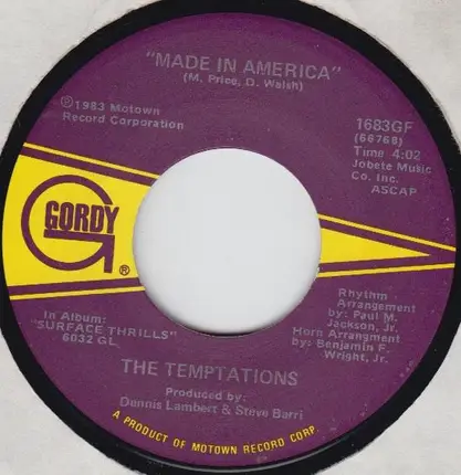 The Temptations - Surface Thrills