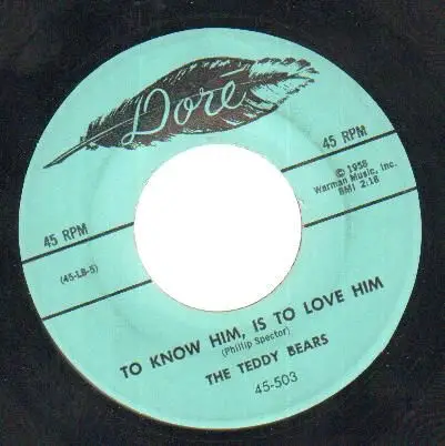 The Teddy Bears - To Know Him, Is To Love Him