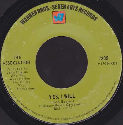 The Association - Yes, I Will