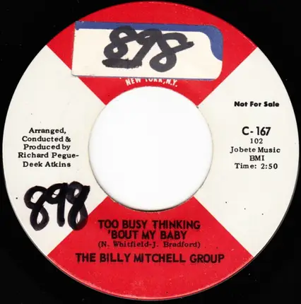 The Billy Mitchell Group - Too Busy Thinking 'Bout My Baby