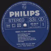 LP - The Dutch Swing College Band - Tribute To Louis Armstrong