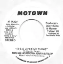 7inch Vinyl Single - Thelma Houston & Jerry Butler - It's A Lifetime Thing - D.J. Copy