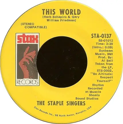 The Staple Singers - This World / Are You Sure?