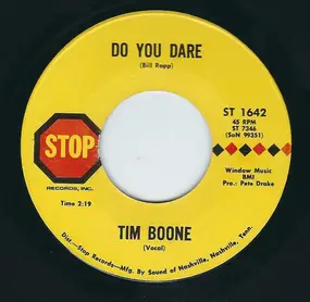 Tim Boone - Do You Dare / Picture of Sadness