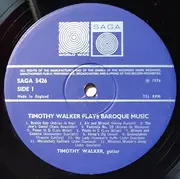 LP - Timothy Walker - Timothy Walker Plays Baroque Music