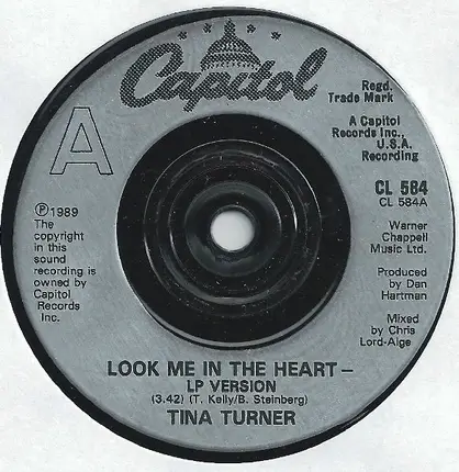 Tina Turner - Look Me in the Heart