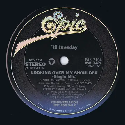 'Til Tuesday - Looking Over My Shoulder