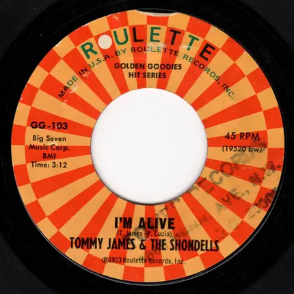 Tommy James & The Shondells - I'm Alive / Do Something To Me