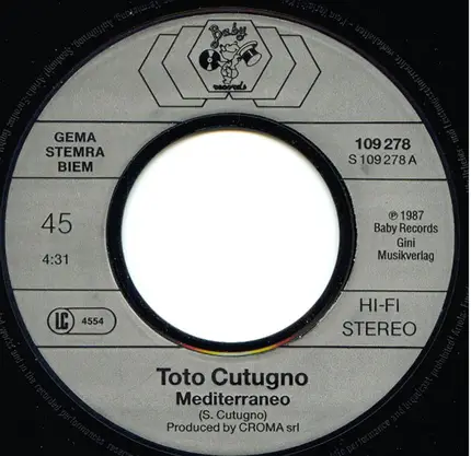 Toto Cutugno - Mediterraneo