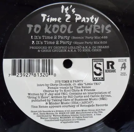 To Kool Chris - It's Time 2 Party