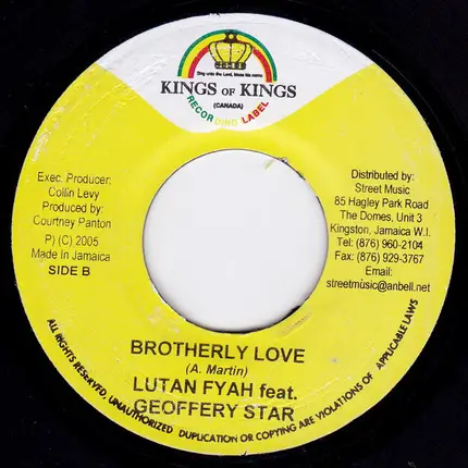 Turbulence / Lutan Fyah & Geoffrey Star - Pop Down / Brotherly Love