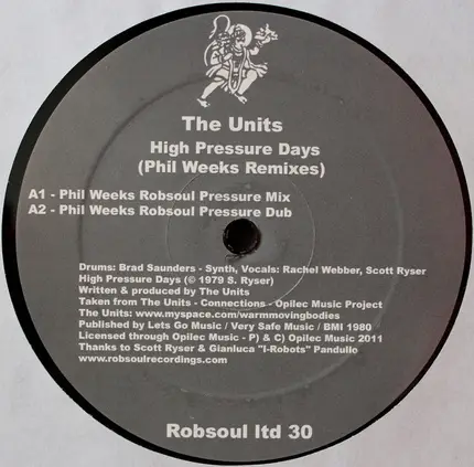 Units / Motel Connection - High Pressure Days / H.E.R.O.I.N (Phil Weeks Remixes)