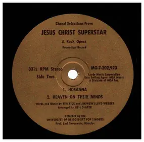 University of Bridgeport Pop Singers - Choral selections from Jesus Christ superstar