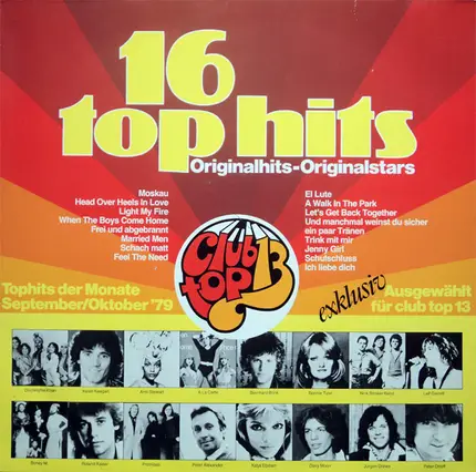 Amii Stewart, Dschinghis Khan, Boney M, a. o. - 16 Top Hits - Tophits Der Monate September/Oktober '79