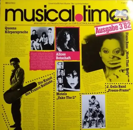 Prism, Talk Talk, Brian Chapman, a.o. - Musical Times • Ausgabe 3'82