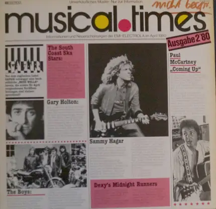 Sammy Hagar / Gary Holton / Paul McCartney a.o. - Musical.Times Ausgabe 2'80