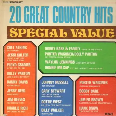 Chet Atkins / Jessi Colter / Floyd Cramer a.o. - 20 Great Country Hits