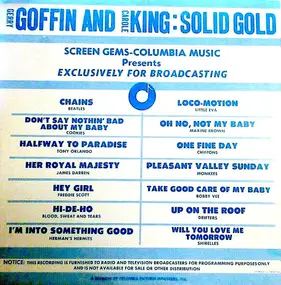 The Cookies - Gerry Goffin And Carole King: Solid Gold
