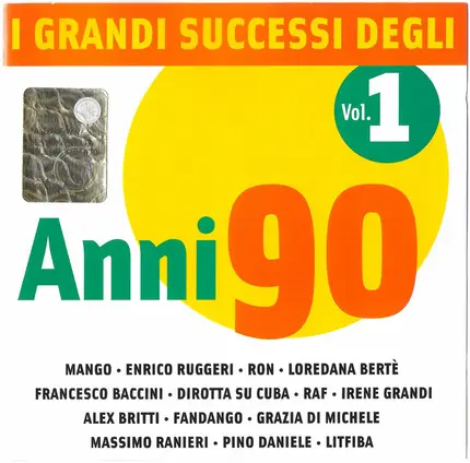 Mango / Enrico Ruggeri / Ron / etc - I Grandi Successi Degli Anni 90 Vol.1