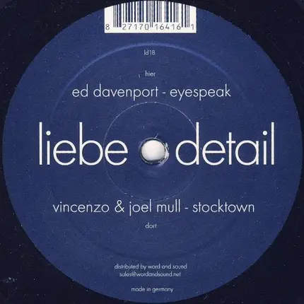 Vincenzo & Joel Mull / Ed Davenport - Stocktown / Eyespeak