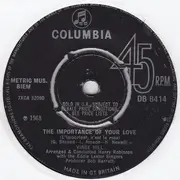 7'' - Vince Hill - The Importance Of Your Love (L'important, C'est La Rose)