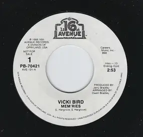 Vicki Bird - Mem'ries