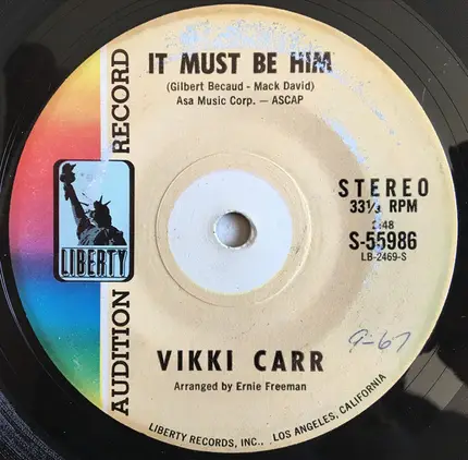 Vikki Carr - It Must Be Him / So Nice