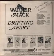 LP - Warner Mack - Drifting Apart - signed