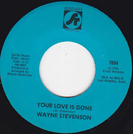 Wayne Stevenson - I Just Can't Live Without Your Love