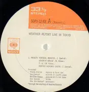 Double LP - Weather Report - Weather Report Live In Tokyo