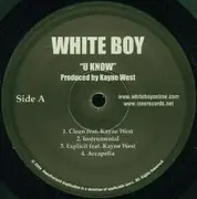 12'' - White Boy - U Know / Do Dat Dance - Promo