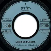 7inch Vinyl Single - Wir - David + Goliath / Jerusalem