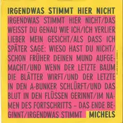 7inch Vinyl Single - Wolfgang Michels - Irgendwas Stimmt Hier Nicht