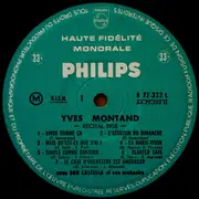 LP - Yves Montand - Récital 58 Vol.2