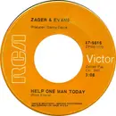 7inch Vinyl Single - Zager & Evans - Help One Man Today / Yeah 3²